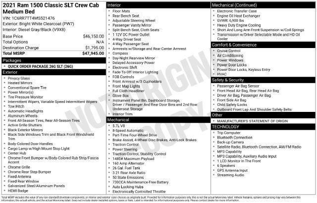 ram ram 1500 classic 2021 1C6RR7TT4MS521476 image ram ram 1500 classic 2021 1C6RR7TT4MS521476 image